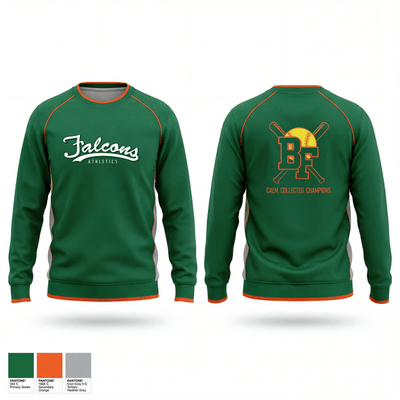 Benjamin Franklin High School Softball 66979497 Crew Neck Sweatshirt - 2