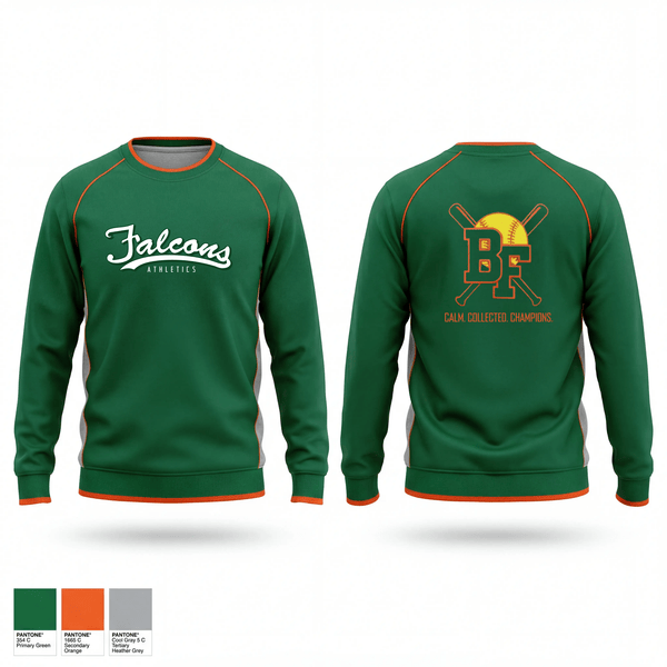 Crew Neck Sweatshirt, Benjamin Franklin High School Softball, Softball, Teamtime, Team time, sublimation, custom sports apparel, team uniforms, spirit wear, spiritwear, sports uniforms, custom shirts, team store, custom team store, fundraiser sports, apparel fundraiser