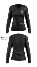SASPD Women's Long Sleeve V-neck Shirt - 100