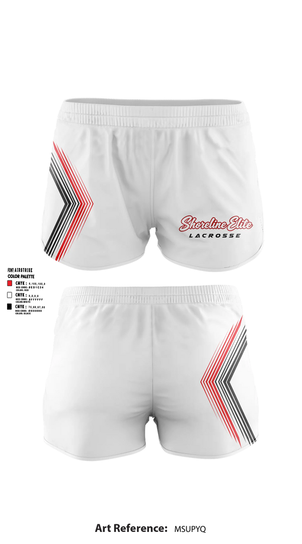 Womens Shorts, Shoreline Elite, Men's Lacrosse, Teamtime, Team time, sublimation, custom sports apparel, team uniforms, spirit wear, spiritwear, sports uniforms, custom shirts, team store, custom team store, fundraiser sports, apparel fundraiser