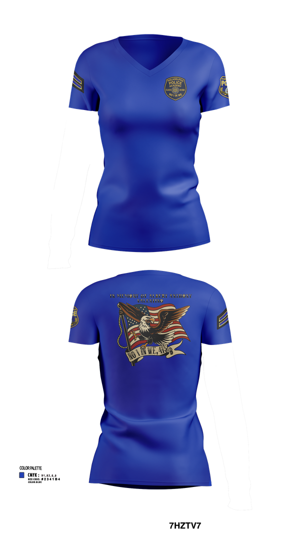Womens Short Sleeve Vneck Shirt, Philadelphia Police, , Teamtime, Team time, sublimation, custom sports apparel, team uniforms, spirit wear, spiritwear, sports uniforms, custom shirts, team store, custom team store, fundraiser sports, apparel fundraiser