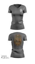 SERVICES DIV. Women's Short Sleeve V-neck Shirt - 21