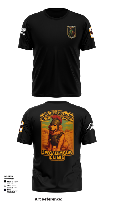 SCC 10th Field Hospital 86139824 Short Sleeve Performance Shirt - 101
