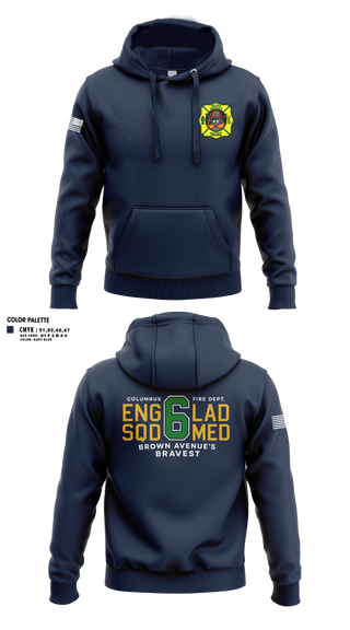 Hoodie, Station 6, Fire Department, Teamtime, Team time, sublimation, custom sports apparel, team uniforms, spirit wear, spiritwear, sports uniforms, custom shirts, team store, custom team store, fundraiser sports, apparel fundraiser