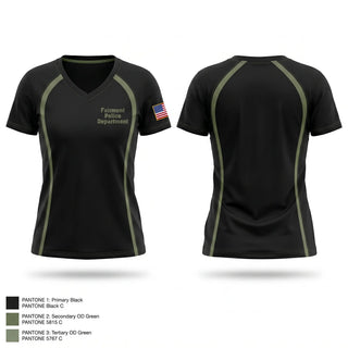 Womens Short Sleeve Vneck Shirt, Fairmont Police Department, Police, Teamtime, Team time, sublimation, custom sports apparel, team uniforms, spirit wear, spiritwear, sports uniforms, custom shirts, team store, custom team store, fundraiser sports, apparel fundraiser