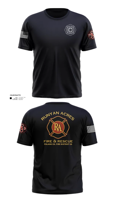 RUNYAN ACRES FIRE DEPARTMENT 34134469 Old School Cotton Feel Shirt - 23