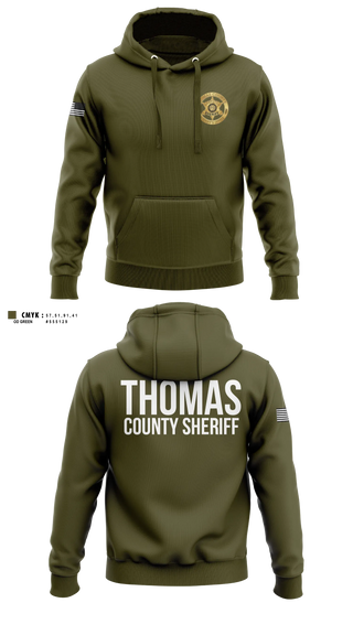 Hoodie, Thomas county sheriff's office, Police, Teamtime, Team time, sublimation, custom sports apparel, team uniforms, spirit wear, spiritwear, sports uniforms, custom shirts, team store, custom team store, fundraiser sports, apparel fundraiser