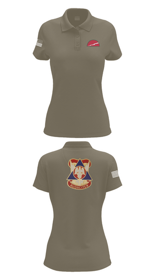 Womens Short Sleeve Performance Polo, 2 MCTD - 78th TD, , Teamtime, Team time, sublimation, custom sports apparel, team uniforms, spirit wear, spiritwear, sports uniforms, custom shirts, team store, custom team store, fundraiser sports, apparel fundraiser