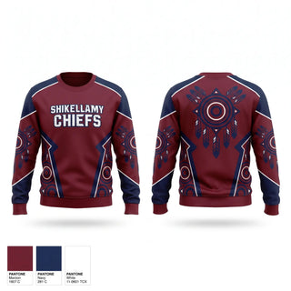 Crew Neck Sweatshirt, Shikellamy Chiefs, Baseball, Teamtime, Team time, sublimation, custom sports apparel, team uniforms, spirit wear, spiritwear, sports uniforms, custom shirts, team store, custom team store, fundraiser sports, apparel fundraiser