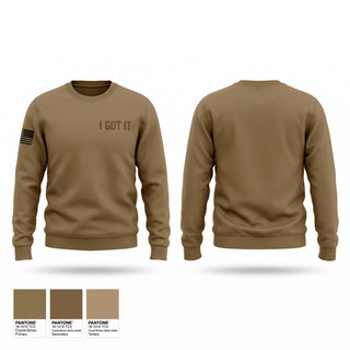 Crew Neck Sweatshirt, I GOT IT, Army, Teamtime, Team time, sublimation, custom sports apparel, team uniforms, spirit wear, spiritwear, sports uniforms, custom shirts, team store, custom team store, fundraiser sports, apparel fundraiser