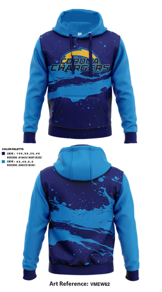 Hoodie, Corona Chargers, , Teamtime, Team time, sublimation, custom sports apparel, team uniforms, spirit wear, spiritwear, sports uniforms, custom shirts, team store, custom team store, fundraiser sports, apparel fundraiser