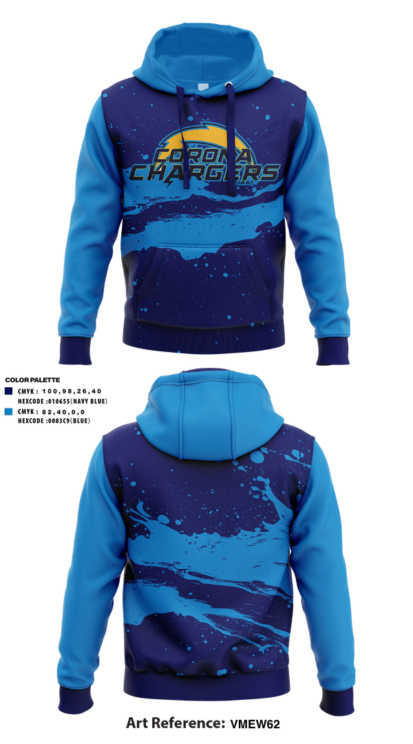 Hoodie, Corona Chargers, , Teamtime, Team time, sublimation, custom sports apparel, team uniforms, spirit wear, spiritwear, sports uniforms, custom shirts, team store, custom team store, fundraiser sports, apparel fundraiser