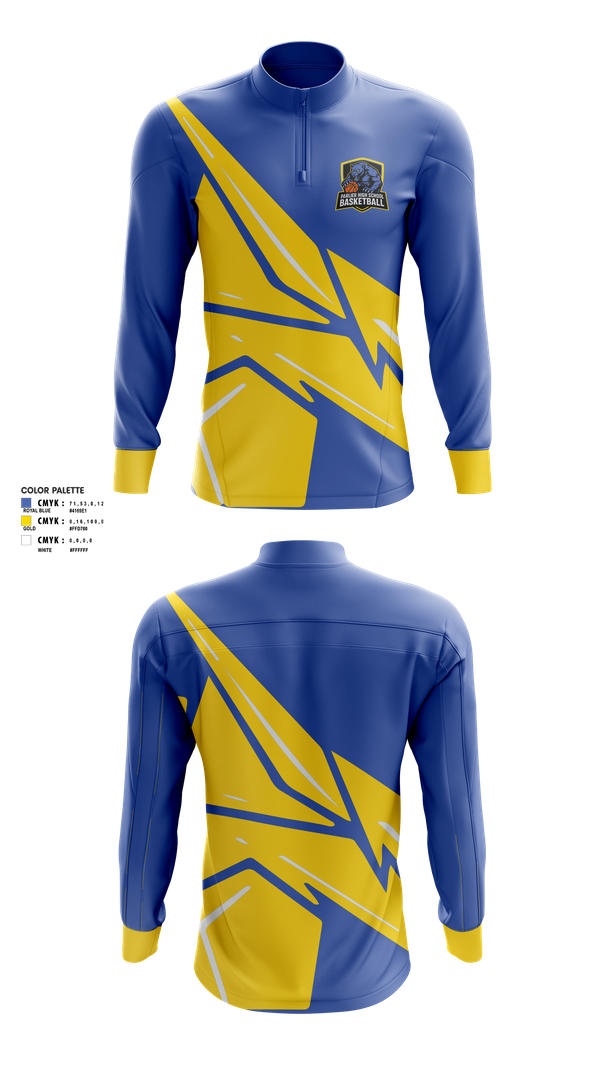 Quarter Zip Jacket, Parlier High School Basketball, Men's Basketball, Teamtime, Team time, sublimation, custom sports apparel, team uniforms, spirit wear, spiritwear, sports uniforms, custom shirts, team store, custom team store, fundraiser sports, apparel fundraiser