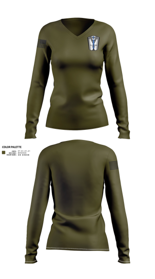 Womens Long Sleeve Vneck Shirt, Flushing Police Department, Police, Teamtime, Team time, sublimation, custom sports apparel, team uniforms, spirit wear, spiritwear, sports uniforms, custom shirts, team store, custom team store, fundraiser sports, apparel fundraiser