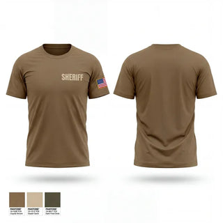 Old School Cotton Feel Shirt, Sheriff, Police, Teamtime, Team time, sublimation, custom sports apparel, team uniforms, spirit wear, spiritwear, sports uniforms, custom shirts, team store, custom team store, fundraiser sports, apparel fundraiser