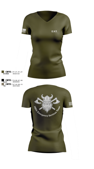 Womens Short Sleeve Vneck Shirt, 148th E.S.T., Police, Teamtime, Team time, sublimation, custom sports apparel, team uniforms, spirit wear, spiritwear, sports uniforms, custom shirts, team store, custom team store, fundraiser sports, apparel fundraiser