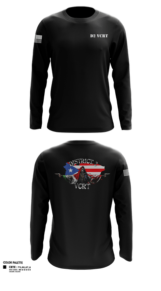 Long Sleeve Performance Shirt, D2 Violent Crime Reduction Team, Police, Teamtime, Team time, sublimation, custom sports apparel, team uniforms, spirit wear, spiritwear, sports uniforms, custom shirts, team store, custom team store, fundraiser sports, apparel fundraiser