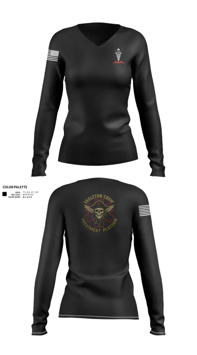 Treatment Platoon Women's Long Sleeve V-neck Shirt - 30