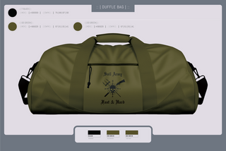 Duffle Bag, , Army, Teamtime, Team time, sublimation, custom sports apparel, team uniforms, spirit wear, spiritwear, sports uniforms, custom shirts, team store, custom team store, fundraiser sports, apparel fundraiser