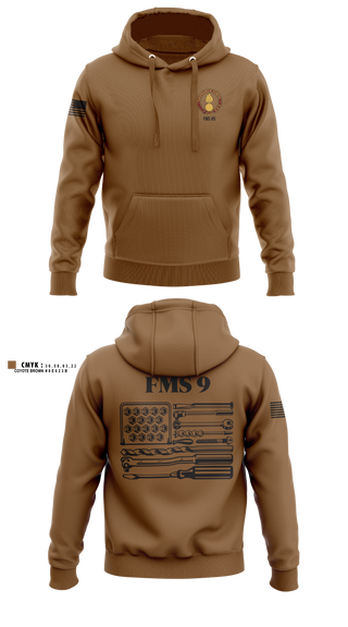 Hoodie, FMS #9, Army, Teamtime, Team time, sublimation, custom sports apparel, team uniforms, spirit wear, spiritwear, sports uniforms, custom shirts, team store, custom team store, fundraiser sports, apparel fundraiser