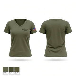 Womens Short Sleeve Vneck Shirt, Clay Township Police, Police, Teamtime, Team time, sublimation, custom sports apparel, team uniforms, spirit wear, spiritwear, sports uniforms, custom shirts, team store, custom team store, fundraiser sports, apparel fundraiser