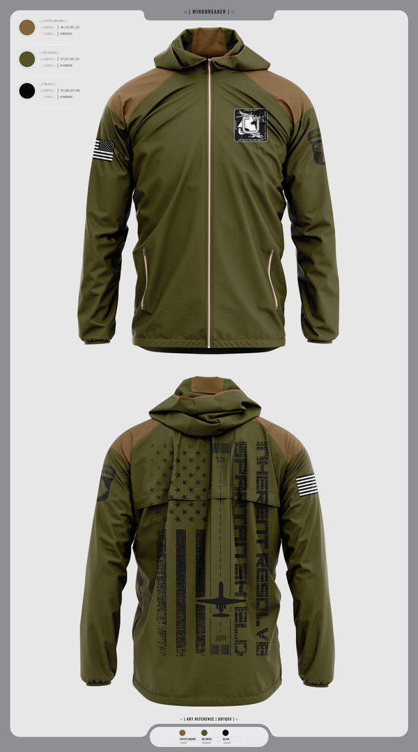Windbreaker, Jet Det, Army, Teamtime, Team time, sublimation, custom sports apparel, team uniforms, spirit wear, spiritwear, sports uniforms, custom shirts, team store, custom team store, fundraiser sports, apparel fundraiser