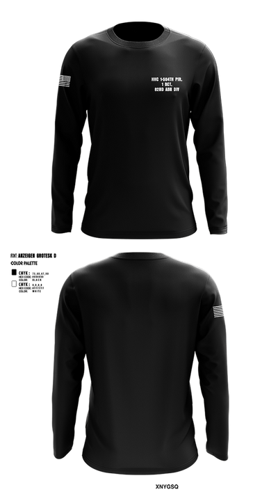 HHC 1-504TH PIR, 1 BCT, 82ND ABN DIV 37932169 Long Sleeve Performance Shirt 1