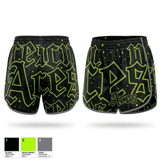 Womens Shorts, Cosmo Aces, Baseball, Teamtime, Team time, sublimation, custom sports apparel, team uniforms, spirit wear, spiritwear, sports uniforms, custom shirts, team store, custom team store, fundraiser sports, apparel fundraiser