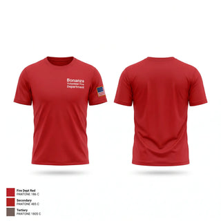 Short Sleeve Performance Shirt, Bonanza Volunteer Fire Department, Fire Department, Teamtime, Team time, sublimation, custom sports apparel, team uniforms, spirit wear, spiritwear, sports uniforms, custom shirts, team store, custom team store, fundraiser sports, apparel fundraiser