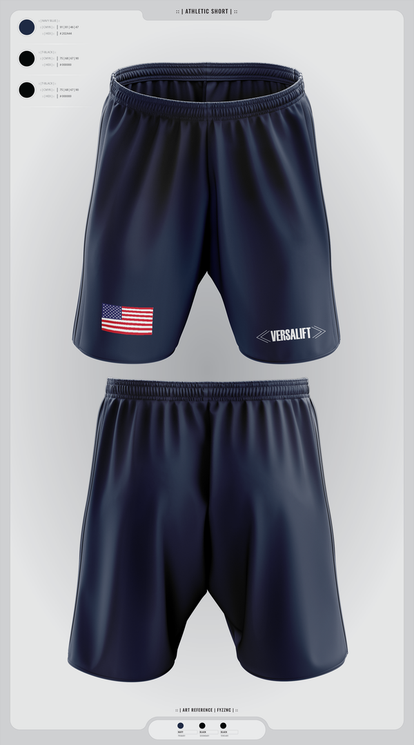Athletic Shorts With Pockets, Versalift, , Teamtime, Team time, sublimation, custom sports apparel, team uniforms, spirit wear, spiritwear, sports uniforms, custom shirts, team store, custom team store, fundraiser sports, apparel fundraiser