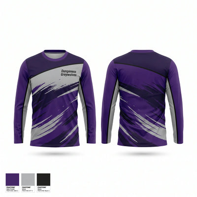 Dungeness Greywolves Long Sleeve Performance Shirt - 1