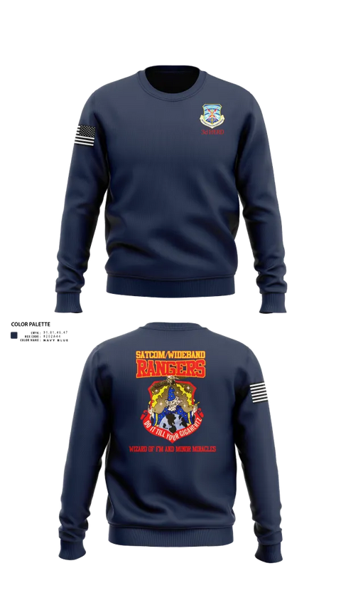 Crew Neck Sweatshirt, 3d CCG, Air Force, Teamtime, Team time, sublimation, custom sports apparel, team uniforms, spirit wear, spiritwear, sports uniforms, custom shirts, team store, custom team store, fundraiser sports, apparel fundraiser