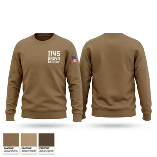 Crew Neck Sweatshirt, 1-145 brovo battery, Army, Teamtime, Team time, sublimation, custom sports apparel, team uniforms, spirit wear, spiritwear, sports uniforms, custom shirts, team store, custom team store, fundraiser sports, apparel fundraiser