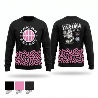Crew Neck Sweatshirt, Yakima Select, Women's Basketball, Teamtime, Team time, sublimation, custom sports apparel, team uniforms, spirit wear, spiritwear, sports uniforms, custom shirts, team store, custom team store, fundraiser sports, apparel fundraiser