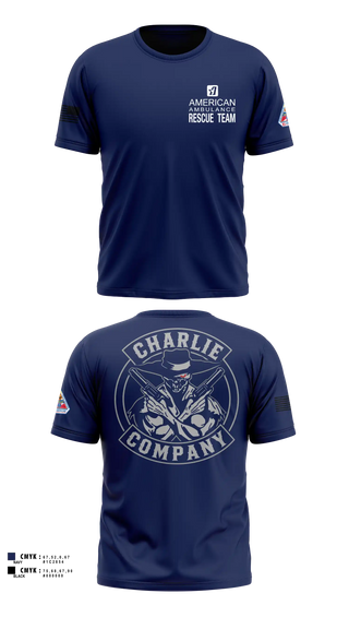 Old School Cotton Shirt, American Ambulance Rescue Team, EMS/EMT, Teamtime, Team time, sublimation, custom sports apparel, team uniforms, spirit wear, spiritwear, sports uniforms, custom shirts, team store, custom team store, fundraiser sports, apparel fundraiser