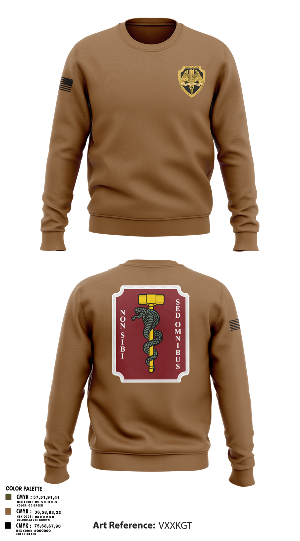 Crew Neck Sweatshirt, Hammer platoon, 566th MCAS, Army, Teamtime, Team time, sublimation, custom sports apparel, team uniforms, spirit wear, spiritwear, sports uniforms, custom shirts, team store, custom team store, fundraiser sports, apparel fundraiser