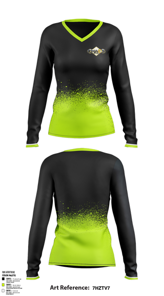 Womens Long Sleeve Vneck Shirt, Chaos, Softball, Teamtime, Team time, sublimation, custom sports apparel, team uniforms, spirit wear, spiritwear, sports uniforms, custom shirts, team store, custom team store, fundraiser sports, apparel fundraiser
