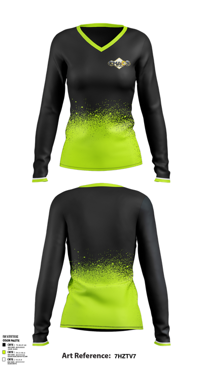 Chaos 62828057 Women's Long Sleeve V-neck Shirt - 5