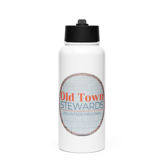 City of Eureka 72320978 Stainless Steel Water Bottle with a Straw Lid