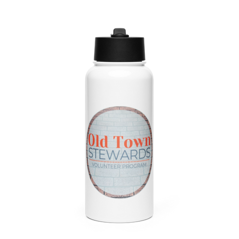City of Eureka 72320978 Stainless Steel Water Bottle with a Straw Lid