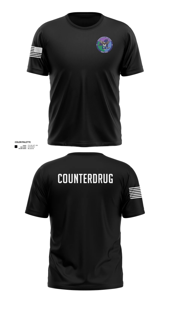 Old School Cotton Feel Shirt, New York Counterdrug Task Force, Police, Teamtime, Team time, sublimation, custom sports apparel, team uniforms, spirit wear, spiritwear, sports uniforms, custom shirts, team store, custom team store, fundraiser sports, apparel fundraiser
