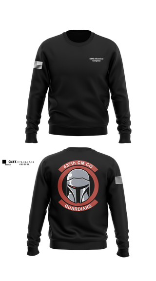 Crew Neck Sweatshirt, 637th Chemical Company, National Guard, Teamtime, Team time, sublimation, custom sports apparel, team uniforms, spirit wear, spiritwear, sports uniforms, custom shirts, team store, custom team store, fundraiser sports, apparel fundraiser