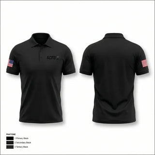Short Sleeve Performance Polo, SCFD 5, Fire Department, Teamtime, Team time, sublimation, custom sports apparel, team uniforms, spirit wear, spiritwear, sports uniforms, custom shirts, team store, custom team store, fundraiser sports, apparel fundraiser