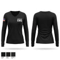 Atlantic City EMS 25527581 Women's Long Sleeve V-neck Shirt - 1