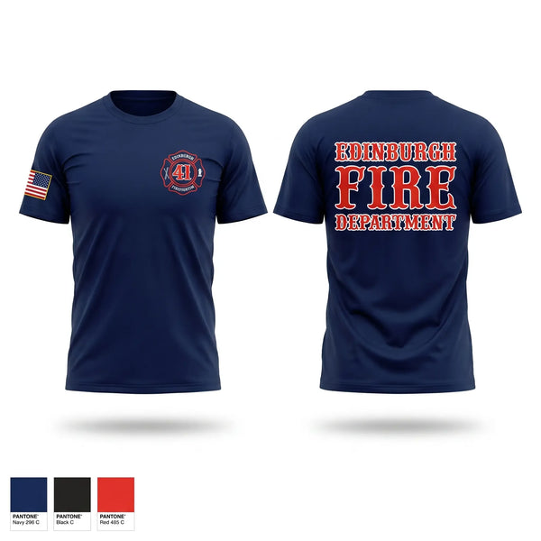 Old School Cotton Feel Shirt, Edinburgh Fire & Rescue, Fire Department, Teamtime, Team time, sublimation, custom sports apparel, team uniforms, spirit wear, spiritwear, sports uniforms, custom shirts, team store, custom team store, fundraiser sports, apparel fundraiser