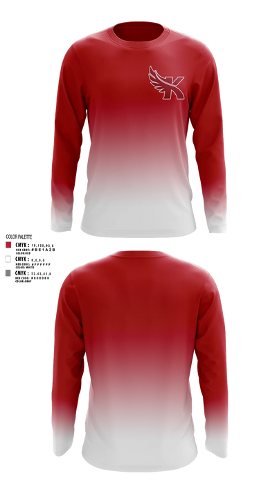 Kaua’i Red Raiders Long Sleeve Performance Shirt 3