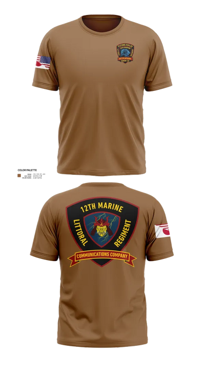 12th MLR Headquarters Element 19917243 Short Sleeve Performance Shirt - 121