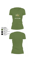 D Co 3-47 Cadre Women's Short Sleeve V-neck Shirt - 44