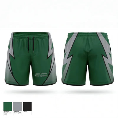 Ocean Breeze Wave Runners 62388964 Athletic Shorts With Pockets - 1