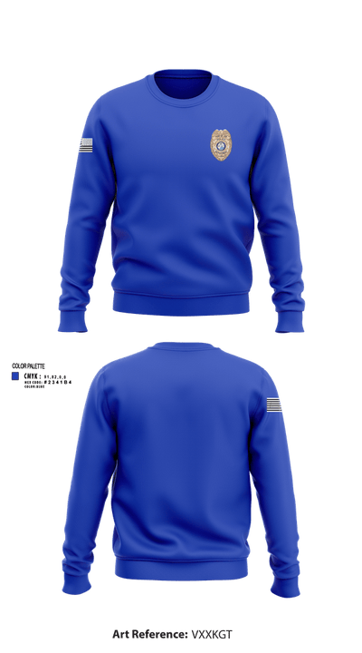 Port St. Joe Police Department 39713109 Crew Neck Sweatshirt - 2